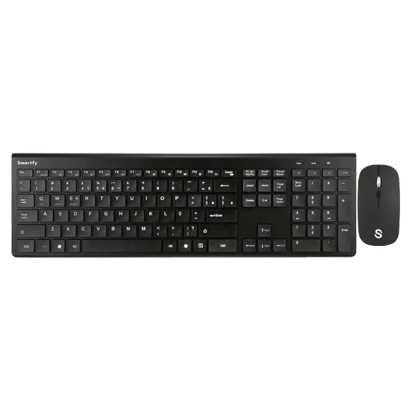 Anúncio: Kit Mouse e Teclado Smartfy TW02B  Sem Fio (Português) - Preto