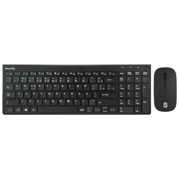 Anúncio: Kit Mouse e Teclado Smartfy TW01B Sem Fio (Português) - Preto
