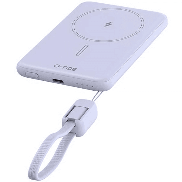 Anúncio: Carregador Portátil PowerBank Wireless G-TiDE Slim 01 / 20W / 5000Mah / USB-C - Roxo