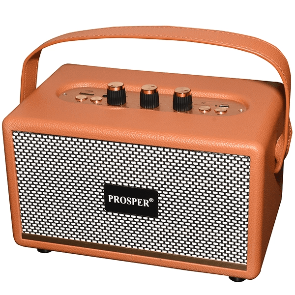 Anúncio: Speaker Prosper MK-321 / 60W com Bluetooth / Auxiliar / USB / TF / Micro SD - Marrom