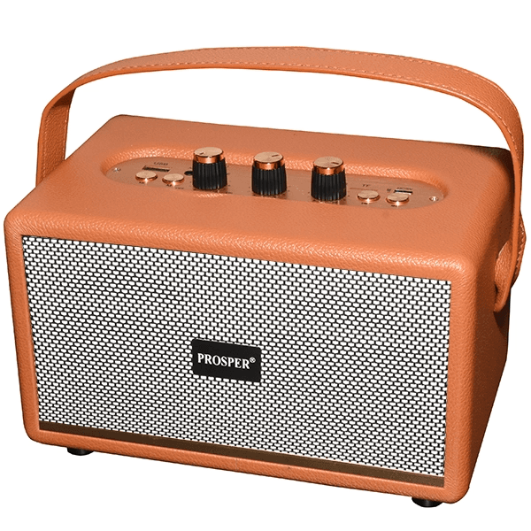 Anúncio: Speaker Prosper MK-324 / 60W com Bluetooth / Auxiliar / Micro SD - Marrom
