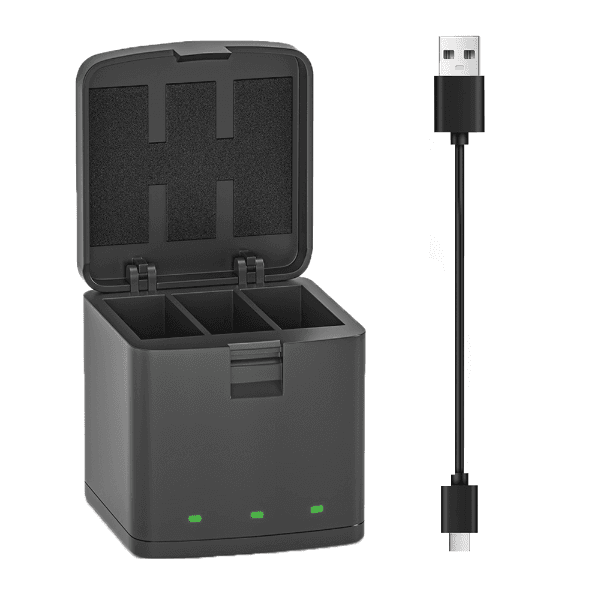 Anúncio: Carregador Triplo USB Box 4life Versaflex Collection FL13H8 Para Gopro 13 - Preto (Bateria não incluída)