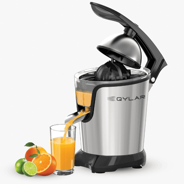 Anúncio: Extrator de Suco Eletrico QYLAR Citrus Juicer QY-0310 / 400W / 620ML / 110-127V ~ 50/60Hz - Preto/Inox