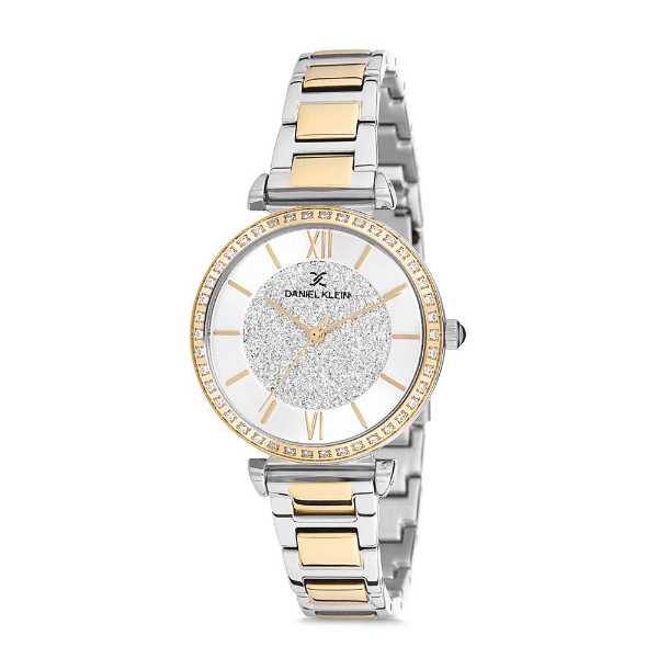 Anúncio: Relogio Analogico Feminino Daniel Klein DK12042-4 Premium Ladies / Pulseira de Aço Inoxidável - Prata/Dourado