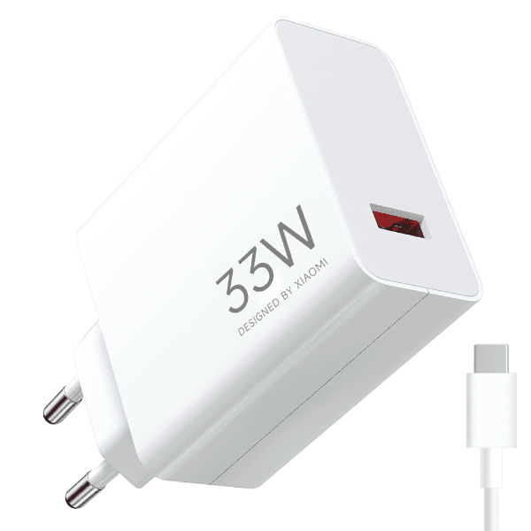Anúncio: Carregador / Adaptador de Parede Xiaomi HyperCharge Combo MDY-16-EF / 33W / USB-A Com Cabo Incluído USB-A - USB-C - Branco