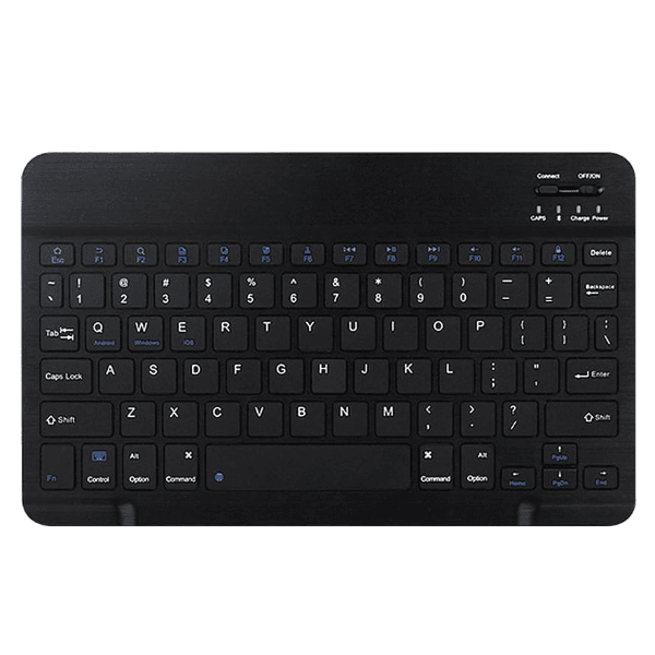 Anúncio: Mini Teclado Magnético Sem Fio 4life Wireless Keyboard Com Bluetooth / 10" (English) - Preto