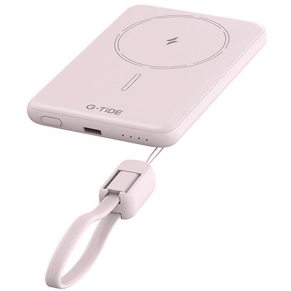 Anúncio: Carregador Portatil Wireless PowerBank G-TiDE Slim 01 / 5000Mah / 20W / USB-C - Rosa