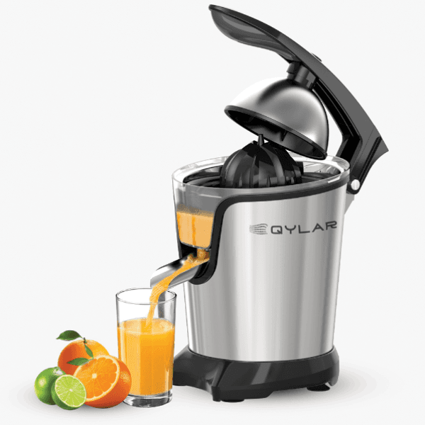 Anúncio: Extrator de Suco Eletrico QYLAR Citrus Juicer QY-0310 / 400W / 620ML / 220-240V ~ 50/60Hz - Preto/Inox