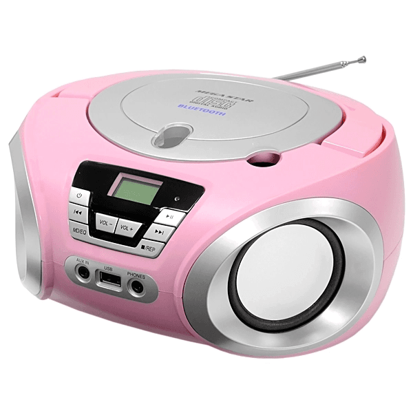Anúncio: Radio Toca CD Micro System Megastar MP1842BTB / 1200W / Bluetooth / Radio / Bivolt - Rosa