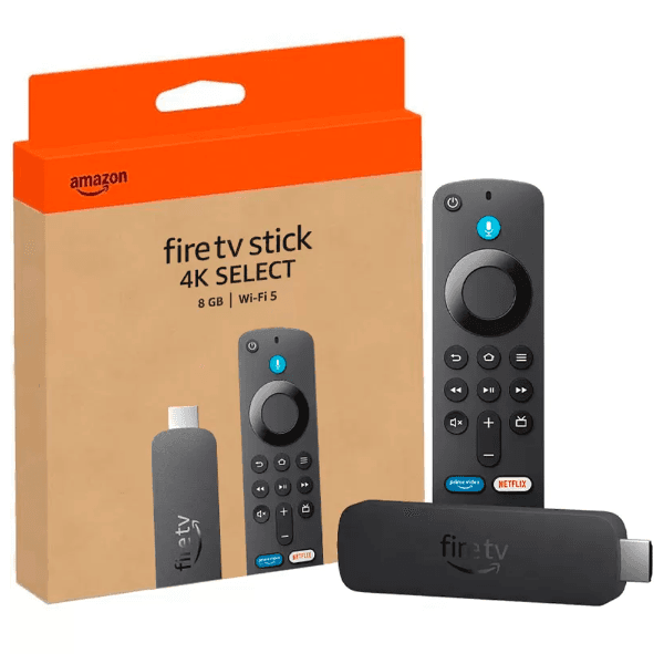 Anúncio: Adaptador Multimídia Amazon Fire TV Stick 4K Select com Alexa / 8GB / Wi-Fi 5 - Preto