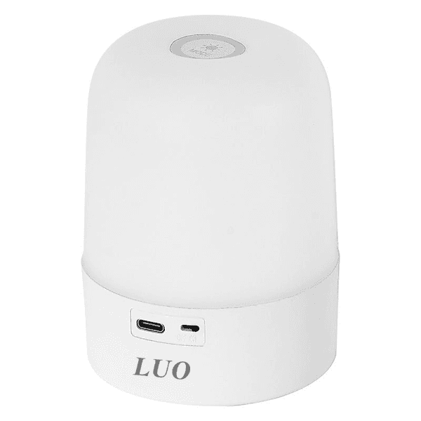 Anúncio: Mini Lampada de Mesa Luo LU-15 / 2W / 5V-1A / Recarregavel - Branco