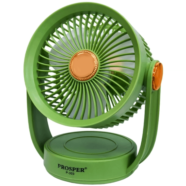 Anúncio: Mini Ventilador de Mesa Prosper Desktop P-303 / 5 Velocidades / 360 ° / Recarregavel - Verde
