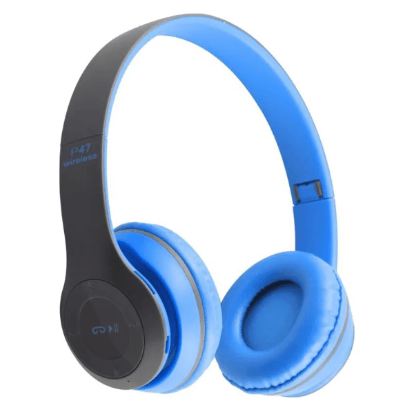 Anúncio: Fone de Ouvido Sem Fio P47 Plus Com Bluetooth 5.0 - Preto/Azul