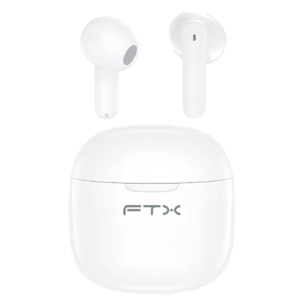 Anúncio: Fone de Ouvido Sem Fio FTX E68-WH Com Bluetooth 6.0 / Microfone / Touch / IPX6 - Branco