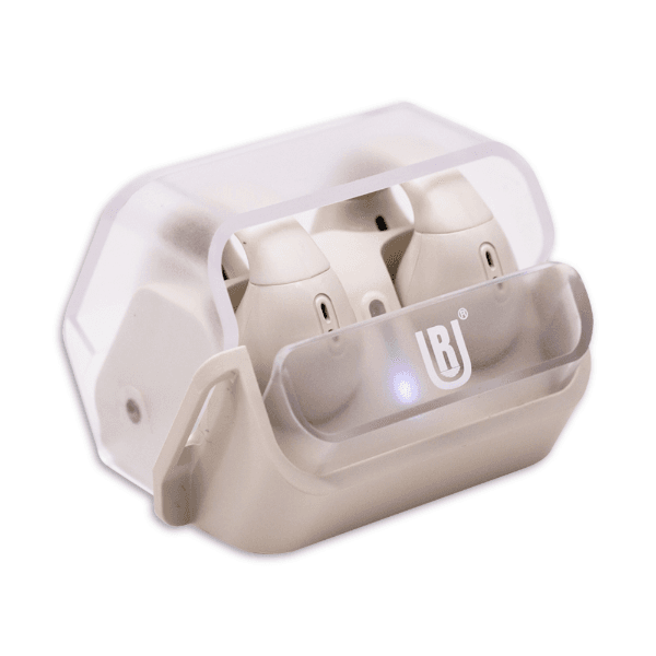 Anúncio: Fone de Ouvido Sem Fio UR Hybrid ENC Sweet Guard J10 Com Bluetooth 5.2 - Transparente/Bege