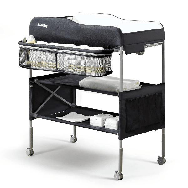 Anúncio: Mesa Trocador de Bebe Babevy N-228 / Organizador Movel para Bebes - Preto