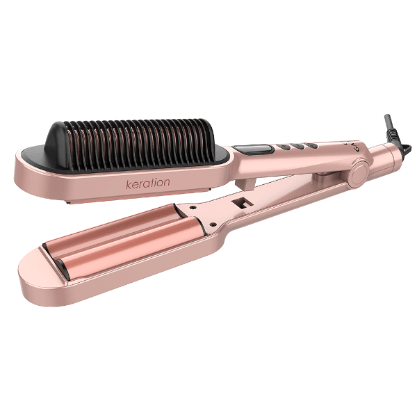 Anúncio: Chapinha Para Cabelo Gama Waver & Brush / 2 Em 1 / 220°C / Bivolt - Rose