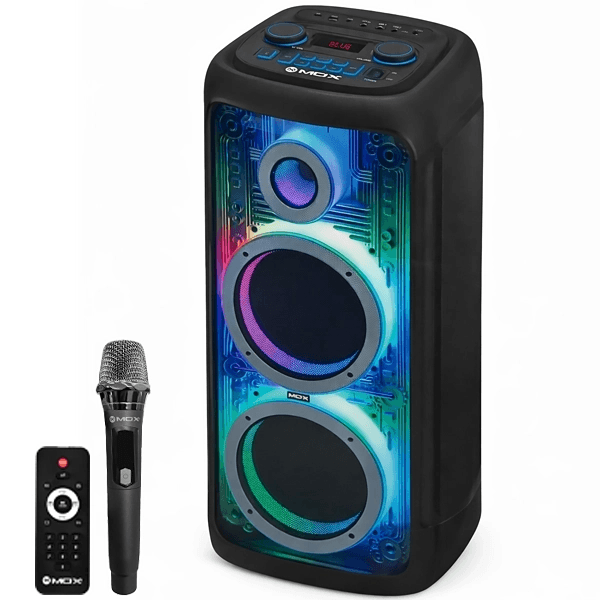 Anúncio: Caixa de Som / Speaker Mox MO-D1010 / 2 de 10" / 120W / Bluetooth / Microfone / USB / FM / Aux - Preto