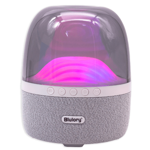 Anúncio: Caixa De Som / Speaker Blulory BS-801 X-Bass Wireless / Bluetooth 5.3/ Led 360° Color Full / 1800Mah - Branco