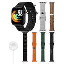 Anúncio: Kit Relogio Smartwatch LSSD T24 Promax / 7 Em 1 / Com Bluetooth / 7 Pulseiras - Color Mix