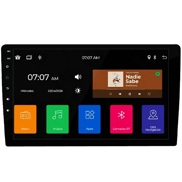 Anúncio: Central Multimídia Receiver Krab KBRM9 / 9" / GPS / Bluetooth / Wi-Fi / FM / USB - Preto