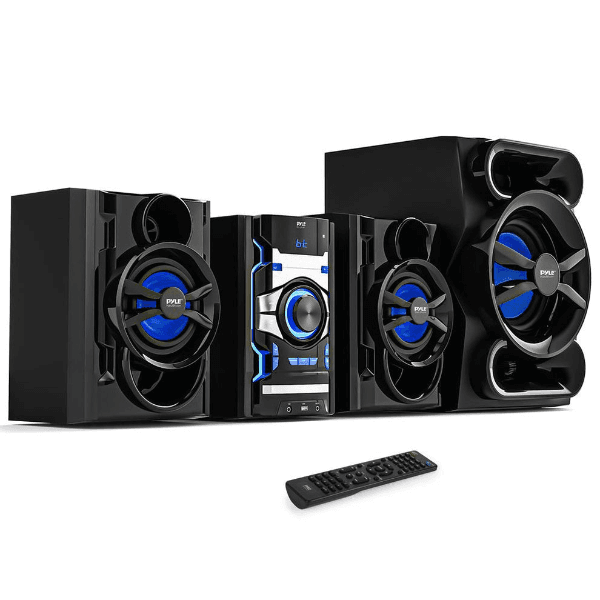 Anúncio: Microsystem PYLE PHSKR14 com DVD/CD/BT/FM/USB/AUX/2 x Entradas Mic/Karaoke/200W RMS/Bivolt