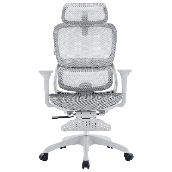 Anúncio: Cadeira de Escritorio Ergonômica SIhoo B100-102-JT / Cadeira de Mesa de Computador Com Encosto de Cabeça Ajustável - Apoio Para Os Pes - Suporte Lombar - Branco