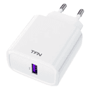 Anúncio: Carregador de Parede TFN 25.5W Rapid+ WCRPD02 / 1X USB-A / 100-240V ~ 50/60Hz - Branco