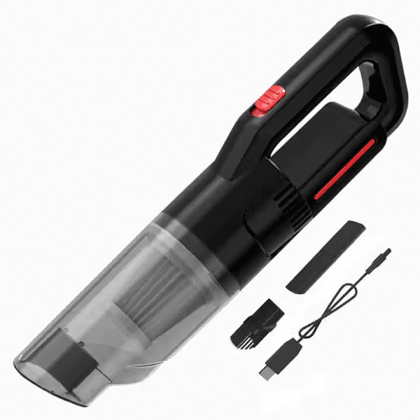 Anúncio: Mini Aspirador de Po Cordless HQ-01 Portatil Para Carro / 70W / 7000Pa - Preto