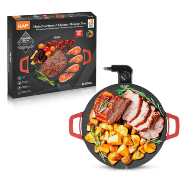 Anúncio: Churrasqueira Eletrica Raf R.5304 Grill Multifuncional / 1800W / 36CM / 220V - Preto