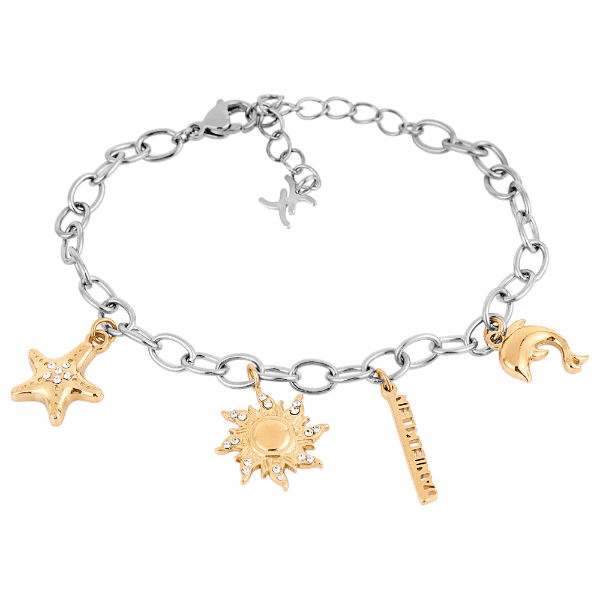 Anúncio: Pulseira Feminina Daniel Klein DKJ.13.10008-3 - Prata/Dourado