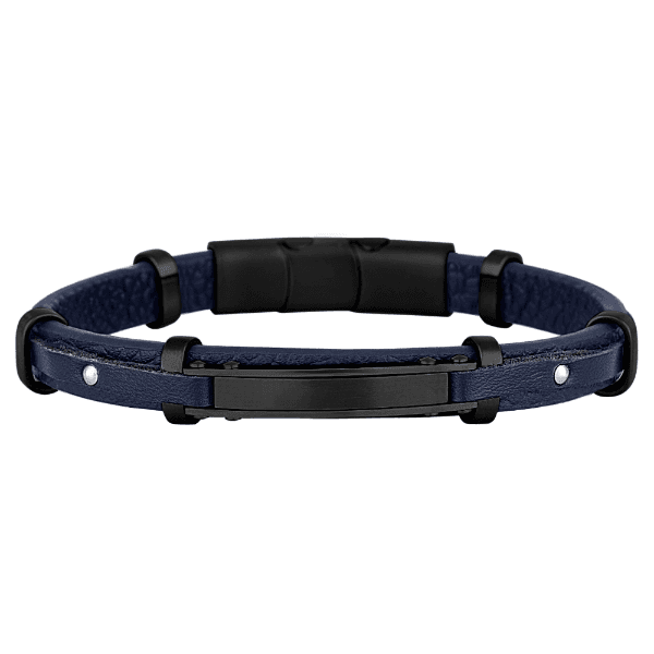 Anúncio: Pulseira Masculino Daniel Klein DKJ.14.10008-4 - Couro Azul/Preto