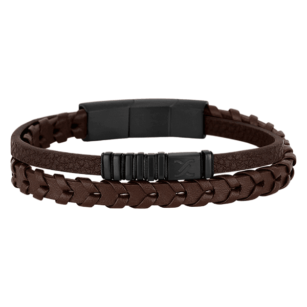 Anúncio: Pulseira Masculino Daniel Klein DKJ.14.10010-3 - Couro Marrom/Preto