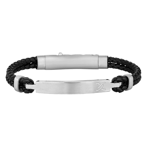 Anúncio: Pulseira Masculino Daniel Klein DKJ.14.10012-2 - Couro Preto/Prata