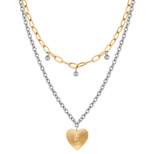 Anúncio: Colar Feminino Daniel Klein DKJ.13.20005-3 - Dourado/Prata