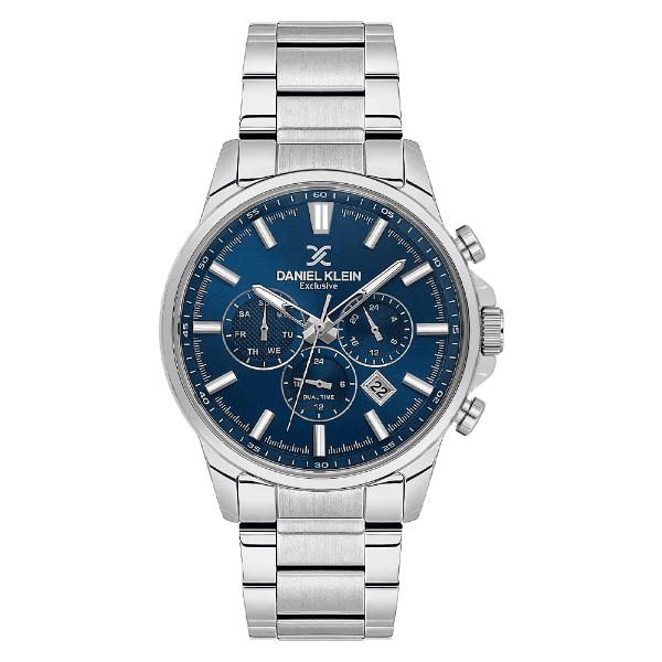 Anúncio: Relogio Analógico Masculino Daniel Klein DK.6.14440-3 Exclusive Gents / Pulseira de Aço Inoxidável - Prata/Azul