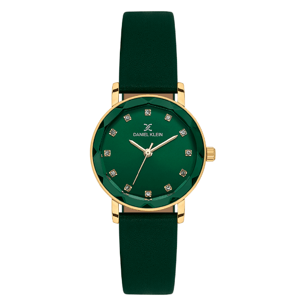 Anúncio: Relogio Analogico Feminino Daniel Klein DK.6.14317-3 Premium Lady / Pulseira de Couro - Verde/Dourado