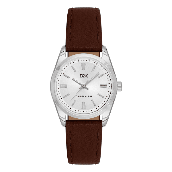 Anúncio: Relogio Analogico Feminino Daniel Klein DK.1.14459-1 DK2 Ladies / Pulseira de Couro - Marrom/Prata