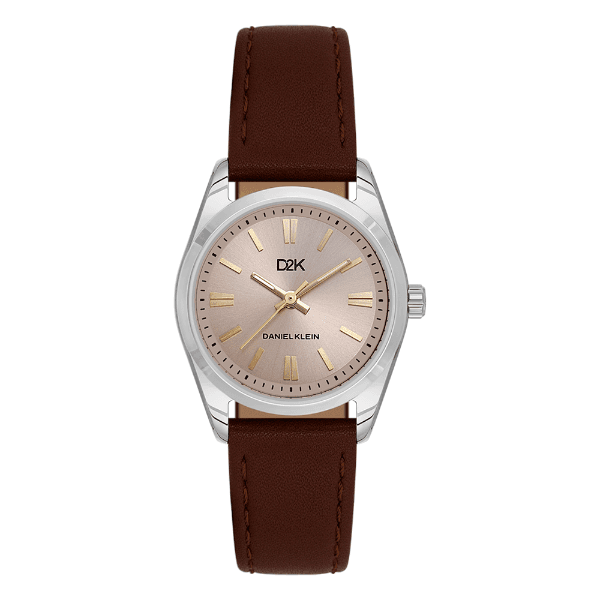 Anúncio: Relogio Analogico Feminino Daniel Klein DK.1.14459-3 DK2 Ladies / Pulseira de Couro - Marrom/Prata