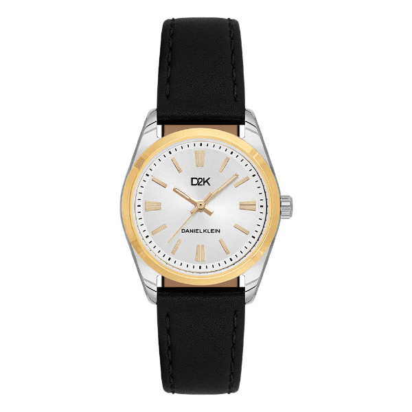 Anúncio: Relogio Analogico Feminino Daniel Klein DK.1.14459-6 DK2 Ladies / Pulseira de Couro - Preto/Prata/Dourado