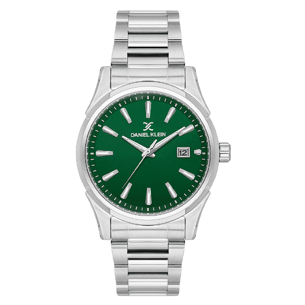 Anúncio: Relogio Analógico Masculino Daniel Klein DK.1.14379-4 Premium Gents / Pulseira de Aço Inoxidável - Prata/Verde