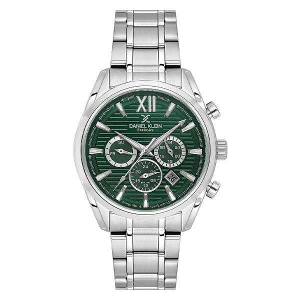 Anúncio: Relogio Analógico Masculino Daniel Klein DK.1.14354-4 Exclusive Gents / Pulseira de Aço Inoxidável - Prata/Verde