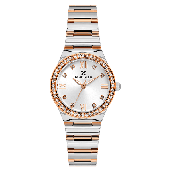 Anúncio: Relogio Analogico Feminino Daniel Klein DK.1.14324-6 Premium Ladies / Pulseira de Aço Inoxidável - Prata/Rose Gold