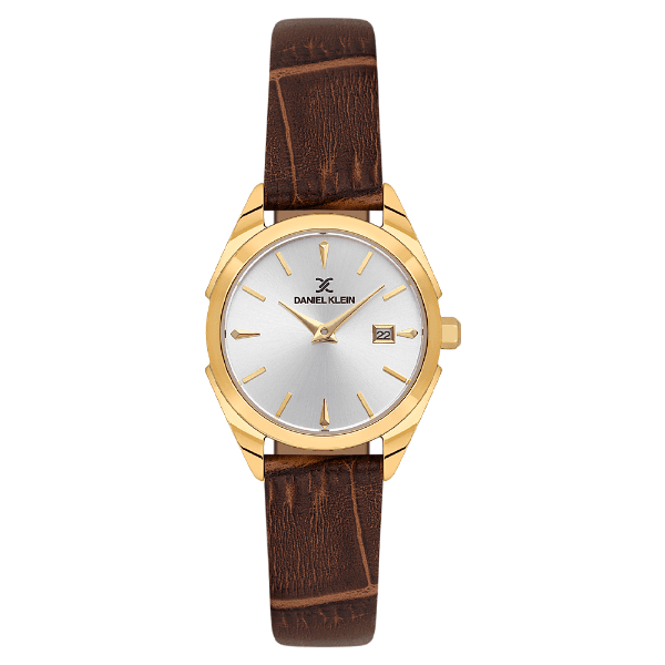 Anúncio: Relogio Analogico Feminino Daniel Klein DK.1.14312-3 Premium Ladies / Pulseira de Couro - Marrom/Dourado