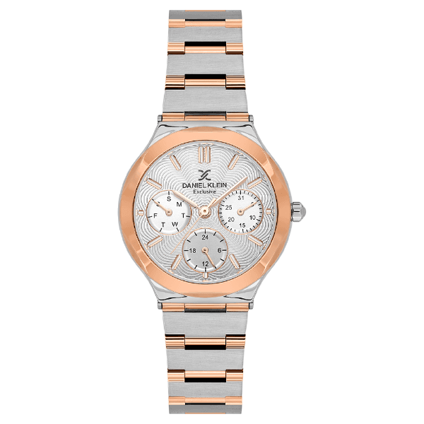 Anúncio: Relogio Analogico Feminino Daniel Klein DK.1.14302-6 Exclusive Lady / Pulseira de Aço Inoxidável - Prata/Rose Gold