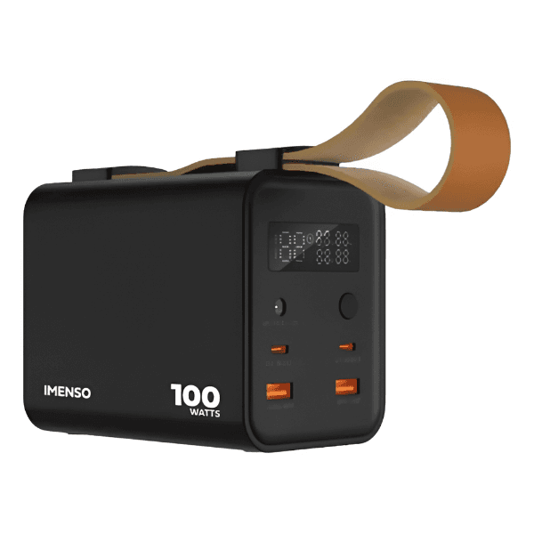 Anúncio: Carregador Portatil PowerBank Imenso IMS-618S / 100W / 60000Mah / Com Lanterna / 2X USB-A / 2X USB-C - Preto