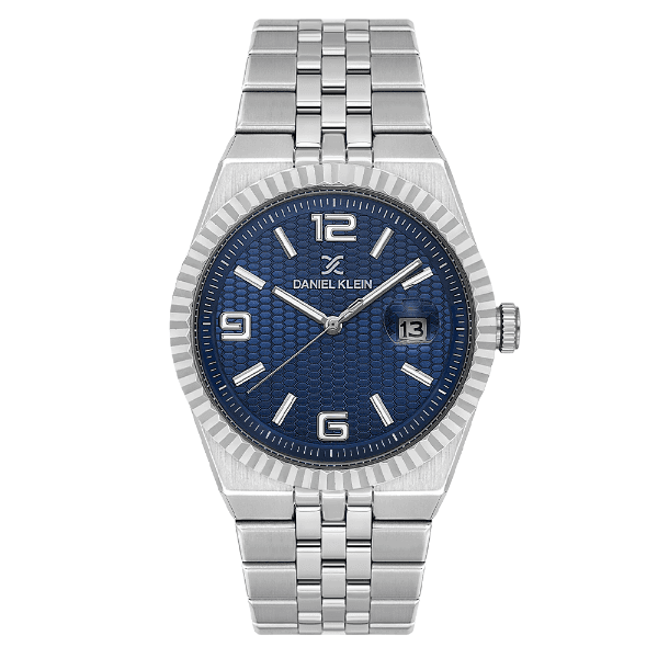 Anúncio: Relogio Analógico Masculino Daniel Klein DK.6.14718-3 Premium Gents / Pulseira de Aço Inoxidável - Prata/Azul
