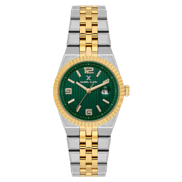 Anúncio: Relogio Analogico Feminino Daniel Klein DK.6.14716-5 Premium Lady / Pulseira de Aço Inoxidável - Prata/Dourado/Verde