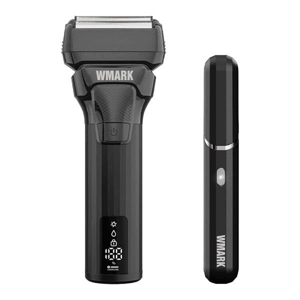 Anúncio: Kit Barbeador Eletrico Wmark Shaver NG-7984 / 2 Em 1 / Depilador Nasal + Barbeador / Recarregavel - Preto