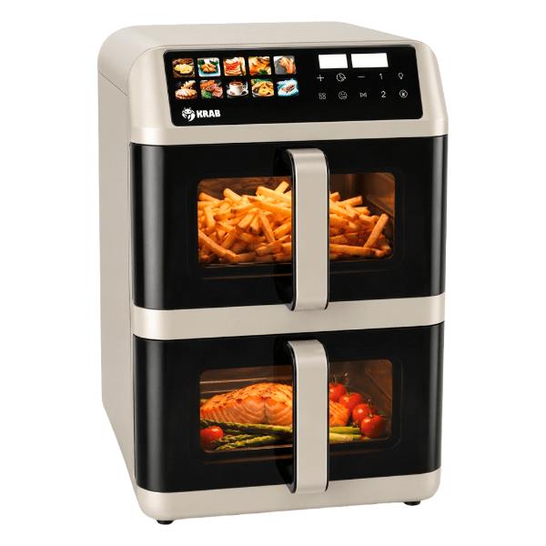 Anúncio: Fritadeira Eletrica Krab KBFD11 / 11.2 Litros (5.6 Litros + 5.6 Litros) / 220°C / 1800W / 110V - Bege
